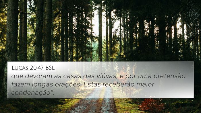 Lucas 20:47 BSL Bible Verse Image