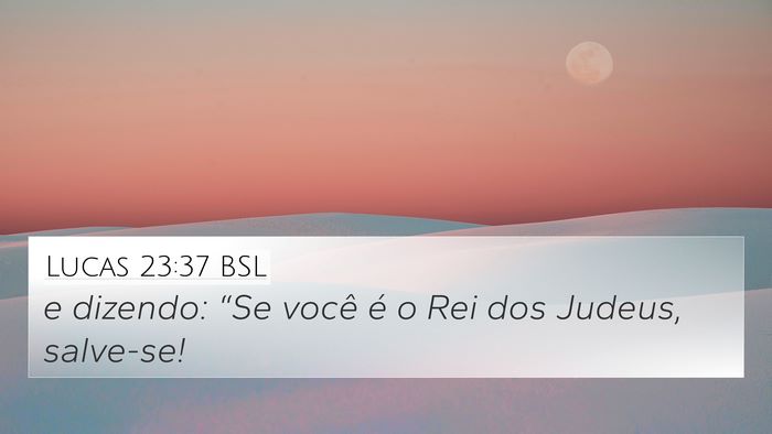 Lucas 23:37 BSL Bible Verse Image
