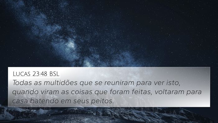 Lucas 23:48 BSL Bible Verse Image