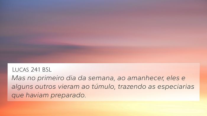 Lucas 24:1 BSL Bible Verse Image