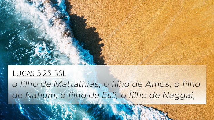 Lucas 3:25 BSL 4K Wallpaper - o filho de Mattathias, o filho de Amos, o filho - 4K Wallpaper Bible Verse