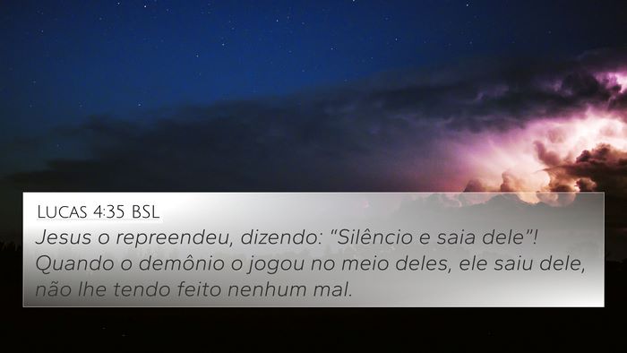 Lucas 4:35 BSL Bible Verse Image
