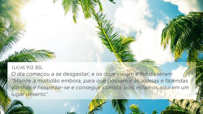 Lucas 9:12 BSL Bible Verse Image