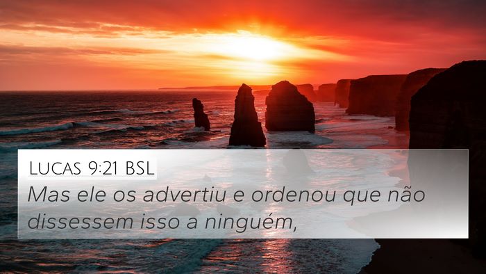 Lucas 9:21 BSL Bible Verse Image