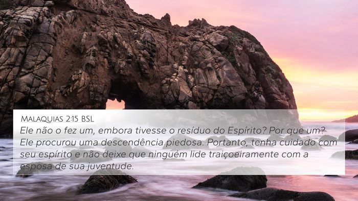 Malaquias 2:15 BSL Bible Verse Image