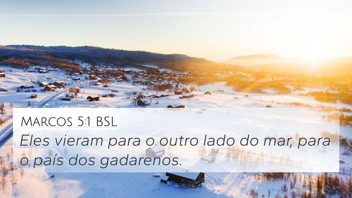 Marcos 5:1 BSL Bible Verse Image