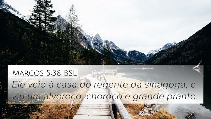 Marcos 5:38 BSL Bible Verse Image