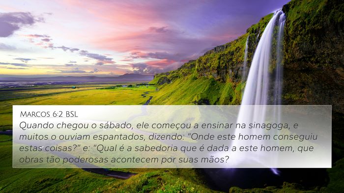 Marcos 6:2 BSL Bible Verse Image