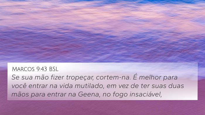 Marcos 9:43 BSL Bible Verse Image