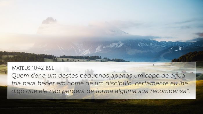 Mateus 10:42 BSL Bible Verse Image