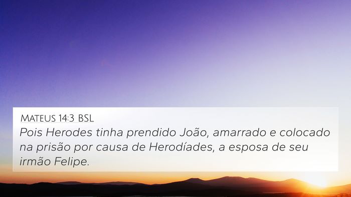 Mateus 14:3 BSL Bible Verse Image