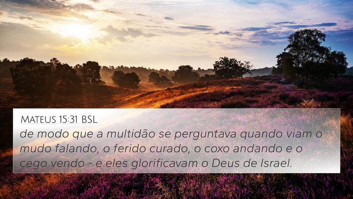 Mateus 15:31 BSL Bible Verse Image