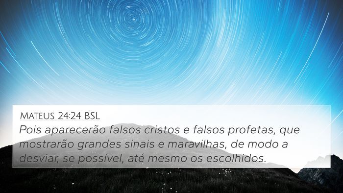 Mateus 24:24 BSL Bible Verse Image