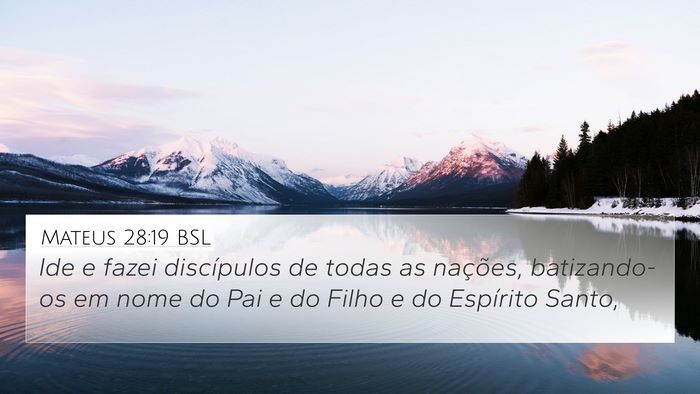 Mateus 28:19 BSL Bible Verse Image