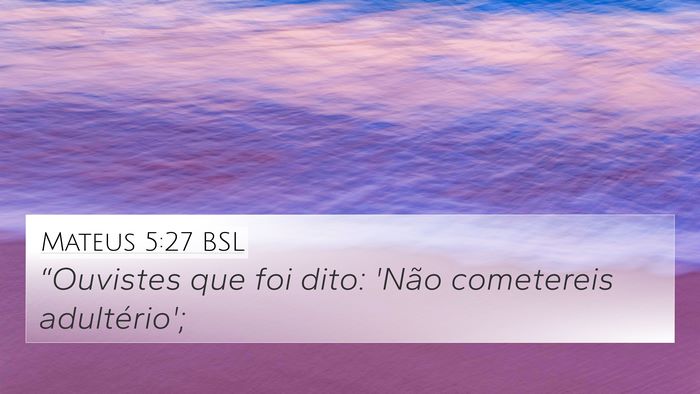 Mateus 5:27 BSL Bible Verse Image