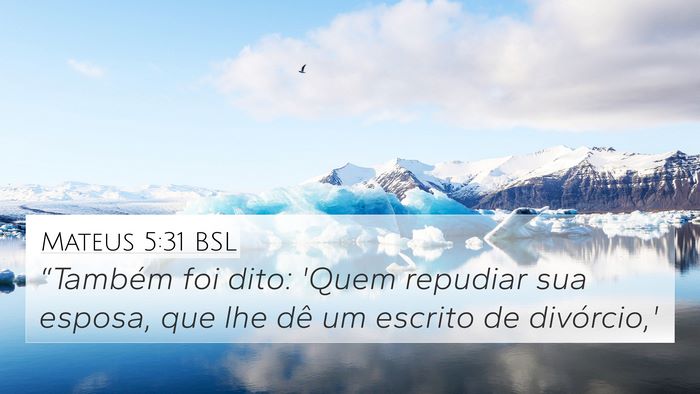 Mateus 5:31 BSL Bible Verse Image