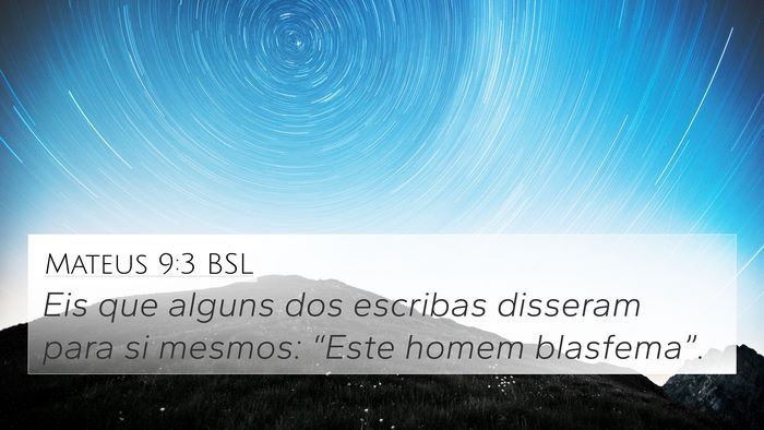 Mateus 9:3 BSL Bible Verse Image