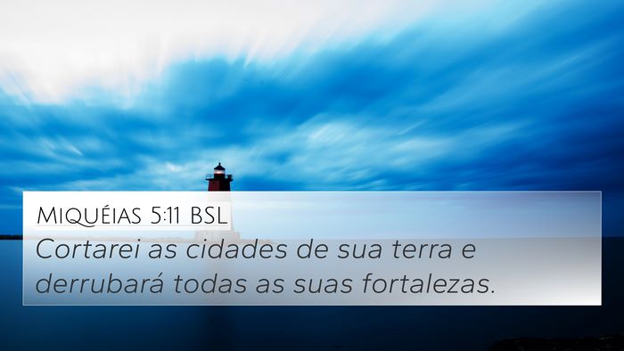 Miquéias 5:11 BSL Bible Verse Image