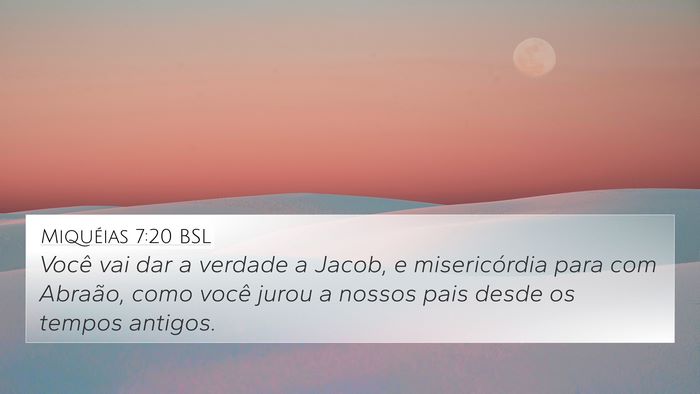Miquéias 7:20 BSL Bible Verse Image