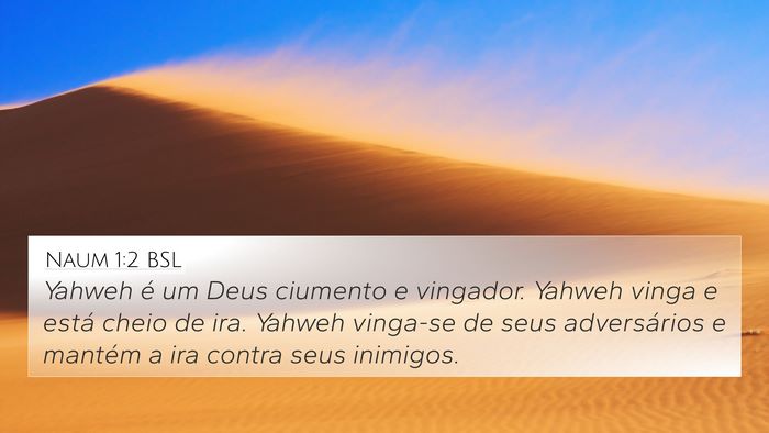 Naum 1:2 BSL Bible Verse Image