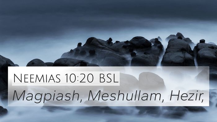 Neemias 10:20 BSL Bible Verse Image