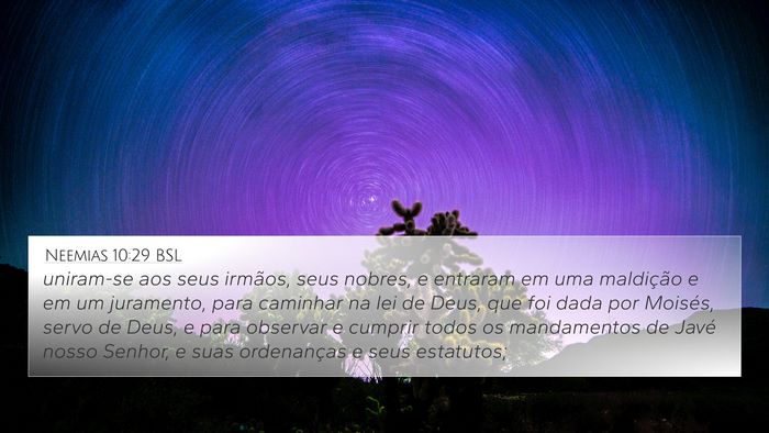 Neemias 10:29 BSL Bible Verse Image