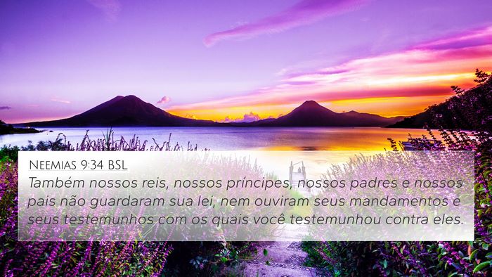 Neemias 9:34 BSL Bible Verse Image