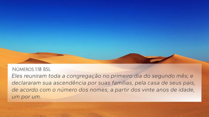 Números 1:18 BSL Bible Verse Image