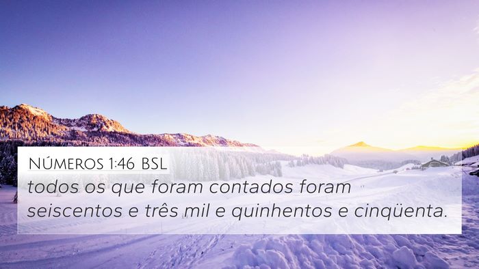 Números 1:46 BSL Bible Verse Image