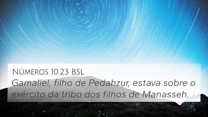 Números 10:23 BSL Bible Verse Image