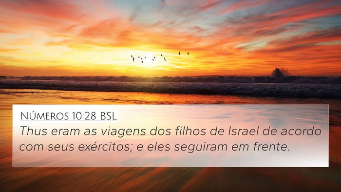 Números 10:28 BSL Bible Verse Image