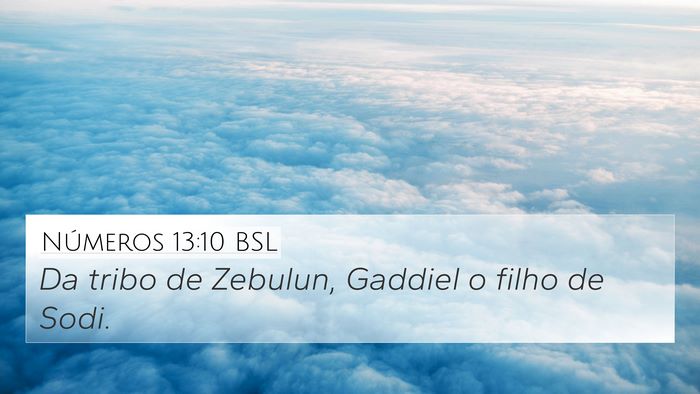 Números 13:10 BSL 4K Wallpaper - Da tribo de Zebulun, Gaddiel o filho de - 4K Wallpaper Bible Verse