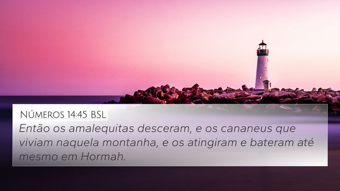 Números 14:45 BSL Bible Verse Image