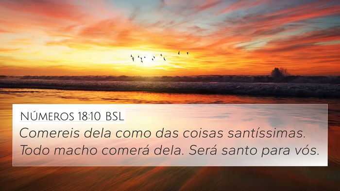 Números 18:10 BSL Bible Verse Image