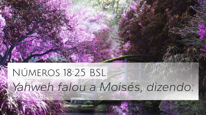 Números 18:25 BSL 4K Wallpaper - Yahweh falou a Moisés, - 4K Wallpaper Bible Verse
