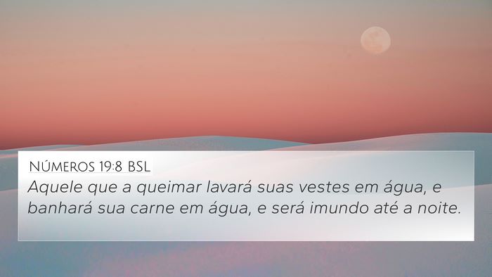 Números 19:8 BSL Bible Verse Image