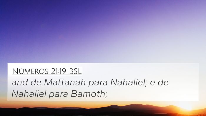 Números 21:19 BSL Bible Verse Image
