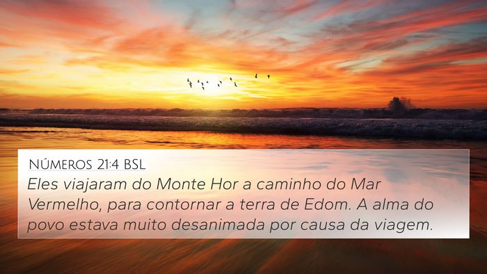 Números 21:4 BSL Bible Verse Image