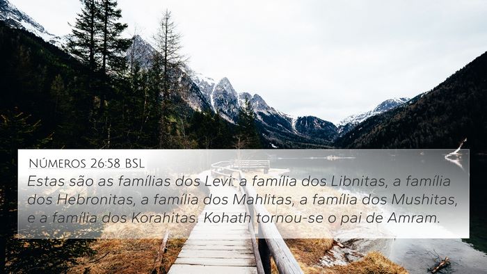 Números 26:58 BSL 4K Wallpaper - Estas são as famílias dos Levi: a família dos - 4K Wallpaper Bible Verse
