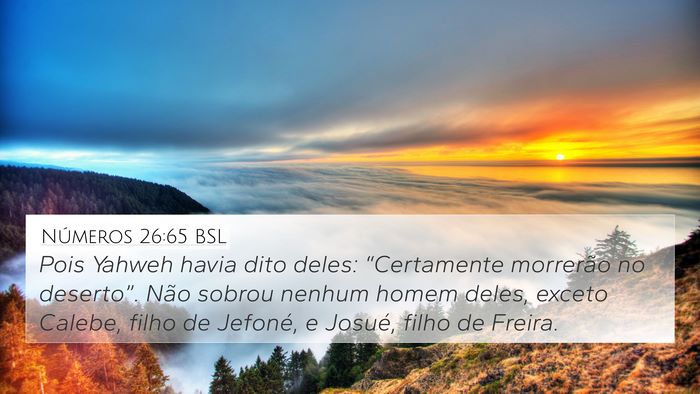 Números 26:65 BSL Bible Verse Image