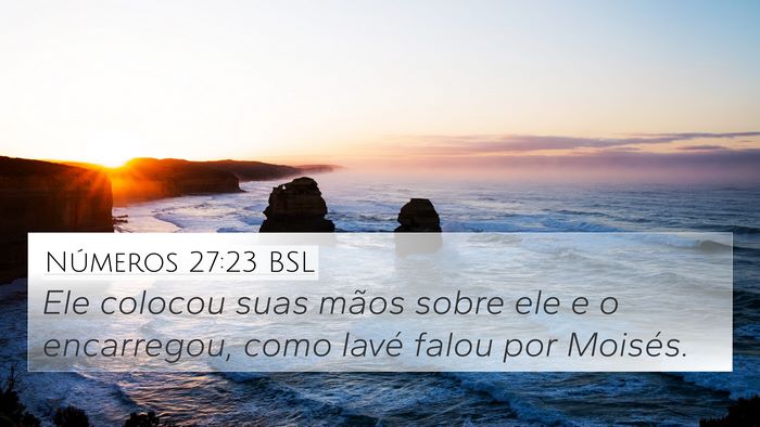 Números 27:23 BSL Bible Verse Image