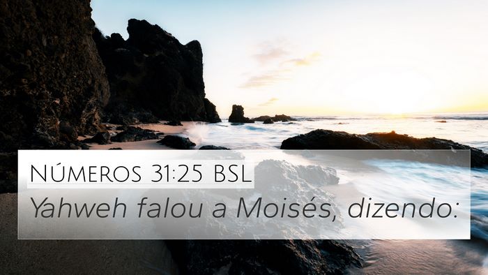 Números 31:25 BSL 4K Wallpaper - Yahweh falou a Moisés, - 4K Wallpaper Bible Verse