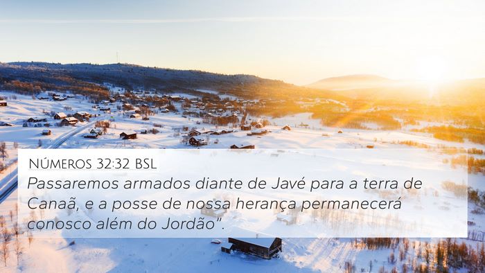 Números 32:32 BSL Bible Verse Image