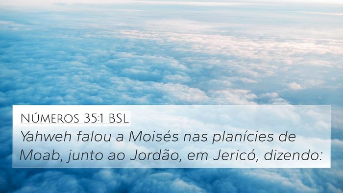 Números 35:1 BSL Bible Verse Image
