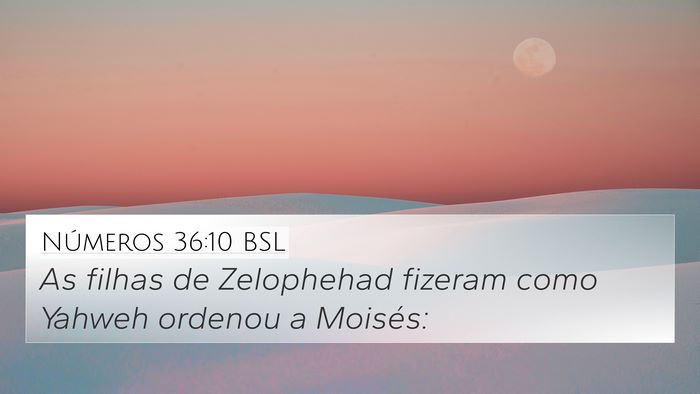 Números 36:10 BSL Bible Verse Image