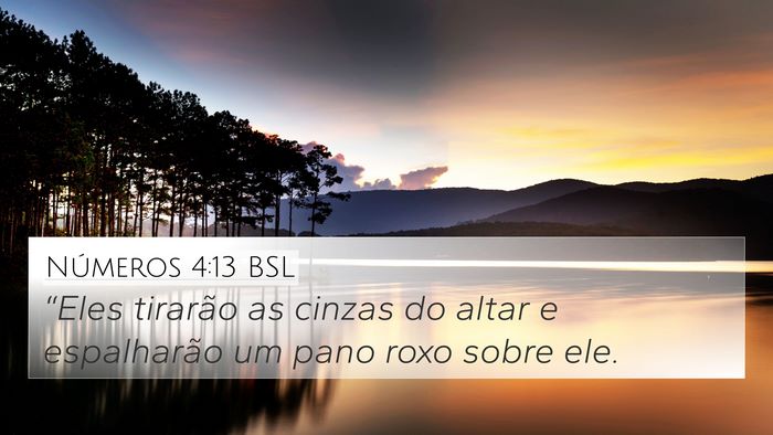 Números 4:13 BSL Bible Verse Image