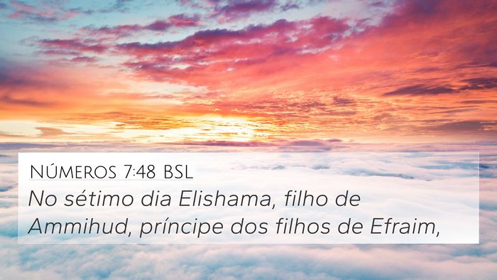 Números 7:48 BSL Bible Verse Image