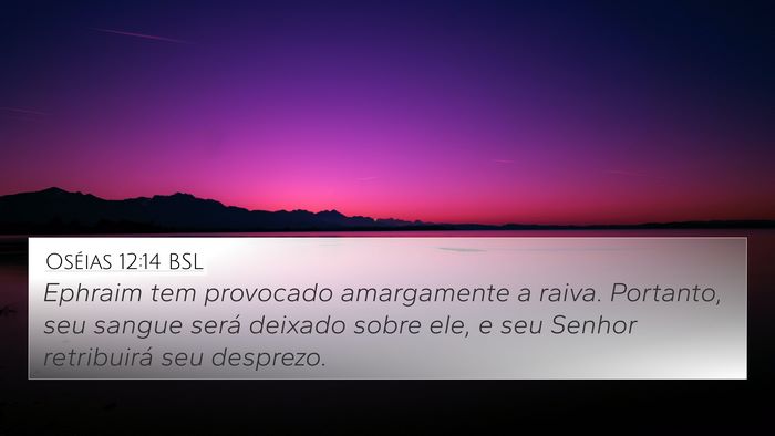 Oséias 12:14 BSL Bible Verse Image