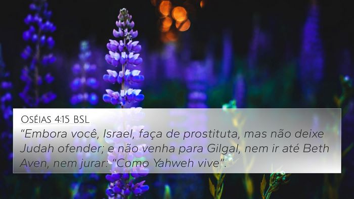 Oséias 4:15 BSL Bible Verse Image