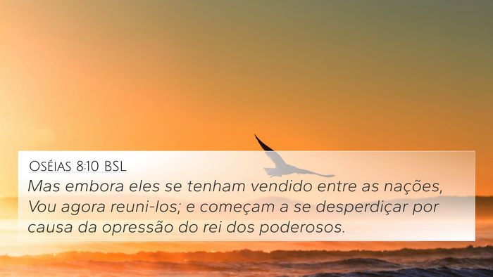 Oséias 8:10 BSL Bible Verse Image